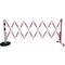 Mobile expanding barrier with demarcation post, Ø 60 mm, red/white